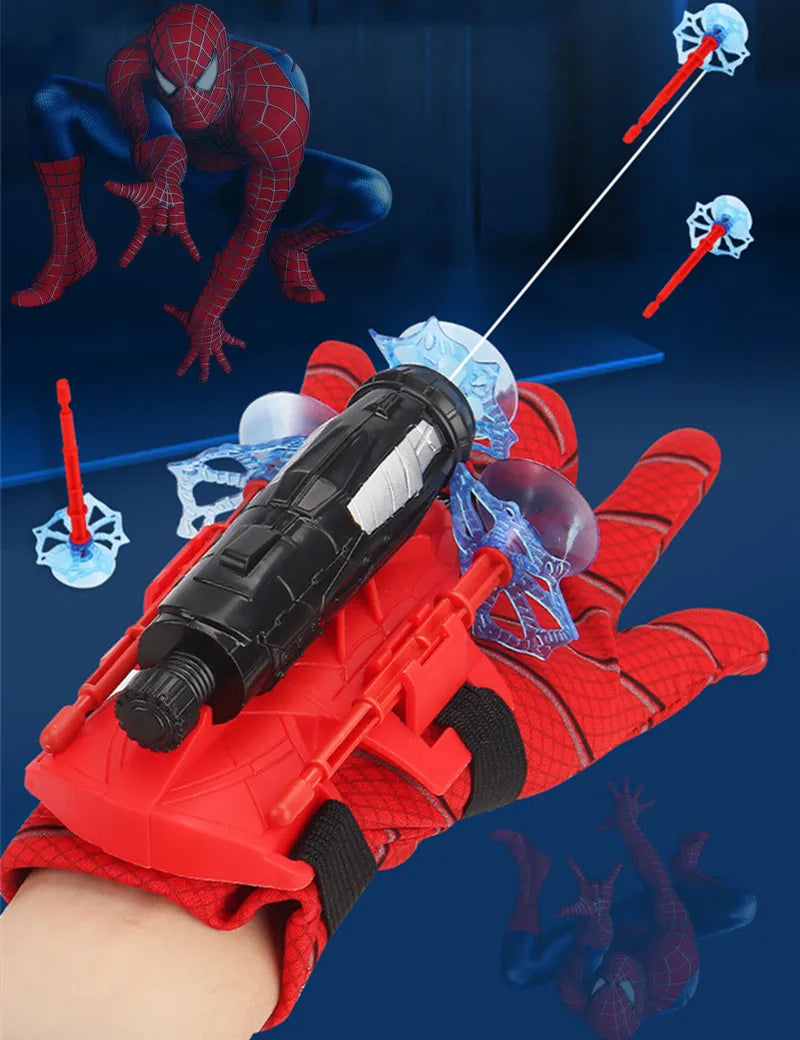 Disney Anime Figure Wrist Launcher ML Legends Spiderman Shooters Toys Spider Man Cosplay Accessories Props Gloves Gift kids Toy