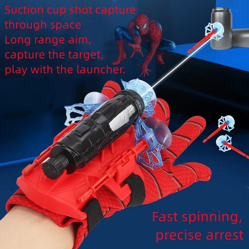 Disney Anime Figure Wrist Launcher ML Legends Spiderman Shooters Toys Spider Man Cosplay Accessories Props Gloves Gift kids Toy